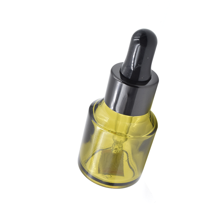 30ml 60ml 100ml wholesale glass bottle green slant shoulder custom essential oil glass bottle with dropper