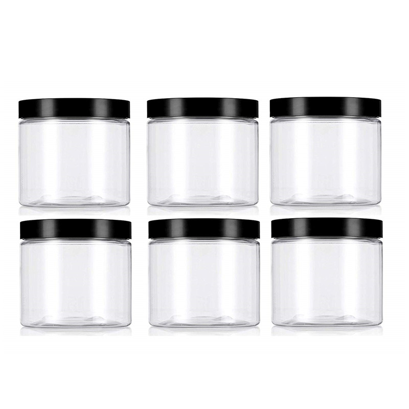 30ml/60ml/120ml/150ml/200ml/250ml/300ml/500ml/1000ml Plastic pet Pot Jars, Cosmetic Containers With Lids