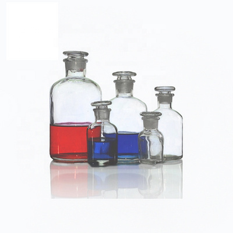 30ml 60ml 120ml 250ml 500ml narrow mouth clear glass laboratory reagent bottle
