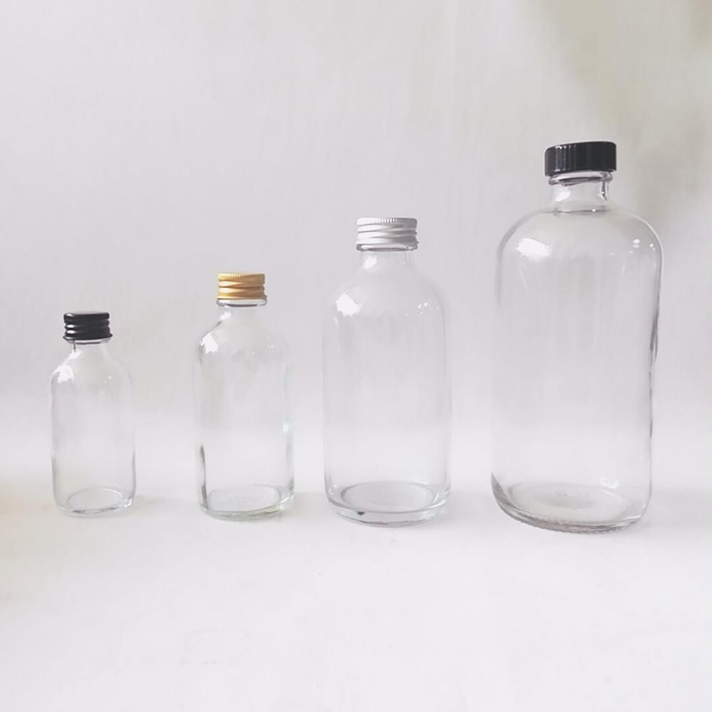30ml 60ml 120ml 500ml Cold Brew Coffee Kombucha essential oil amber boston round glass bottles