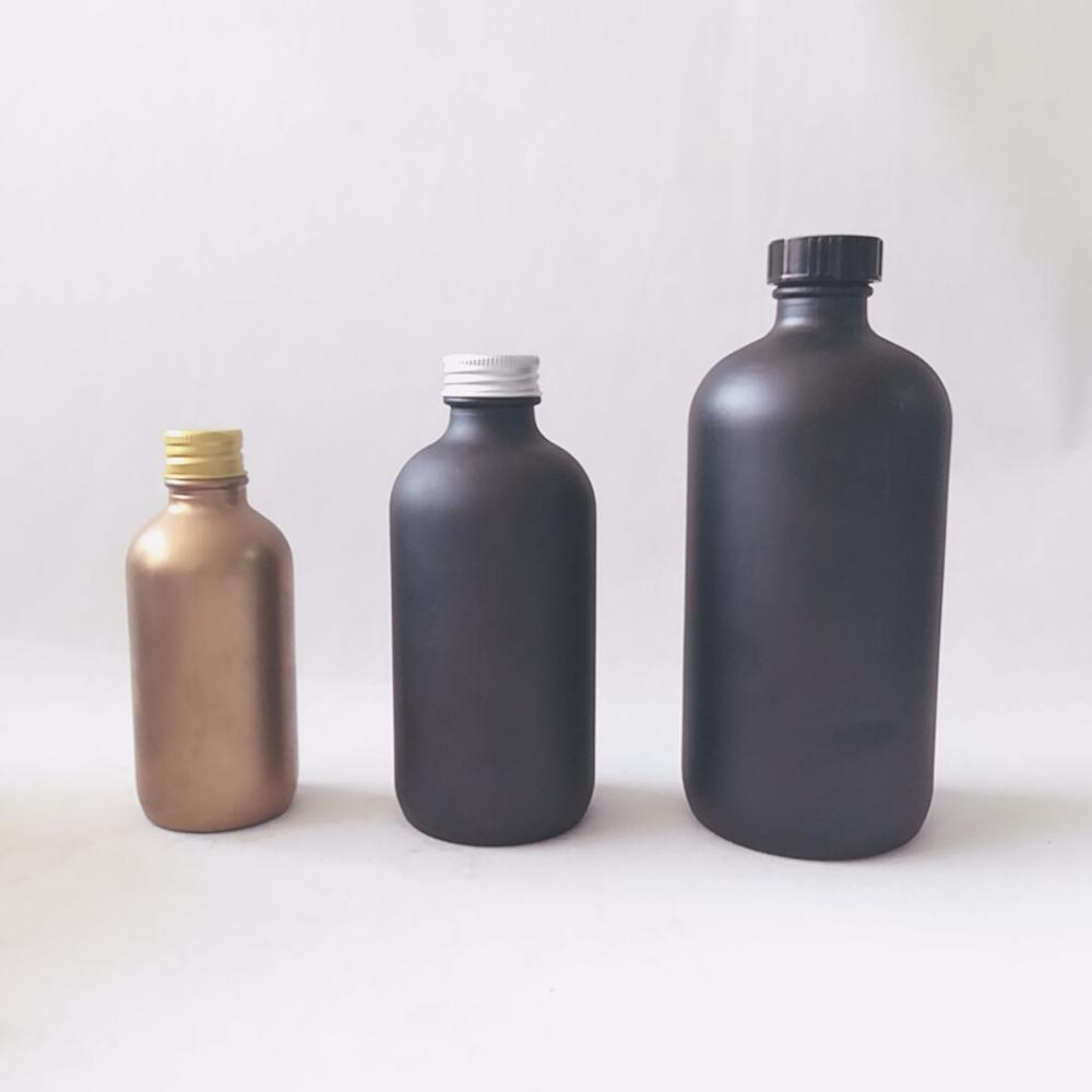 30ml 60ml 120ml 500ml Cold Brew Coffee Kombucha essential oil amber boston round glass bottles