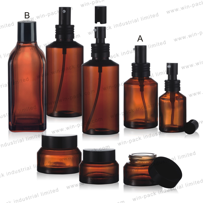 30ml 60ml 120ml slip shoulder refillable yellow white black painting glass pump lotion bottle