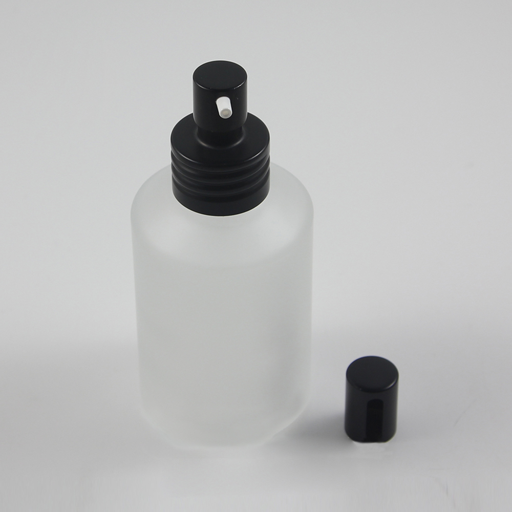 30ml 60ml 125ml 200ml matte frosted glass lotion pump bottles, cosmetic glass pump packaging