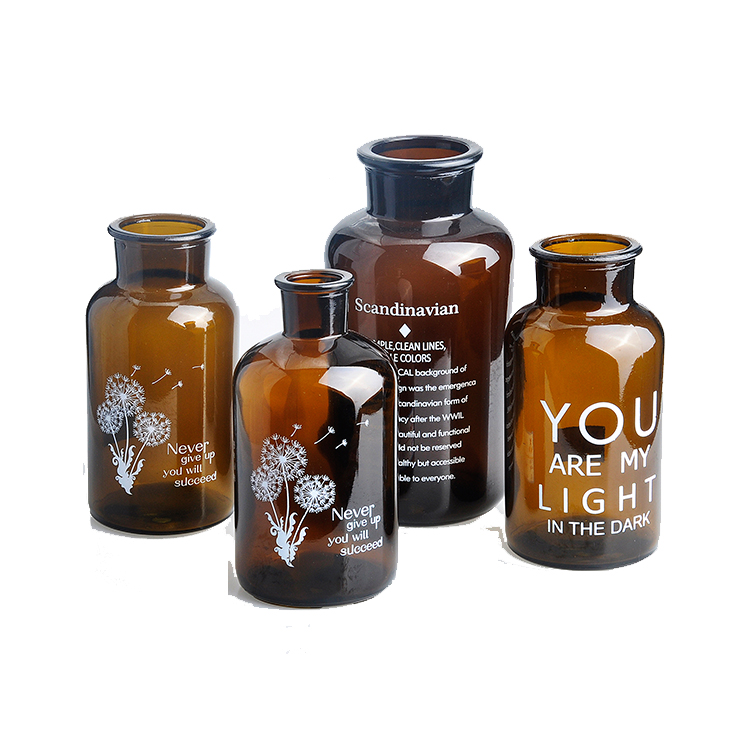 30ml 60ml 125ml 250ml 500ml 1000ml Medical glass pill apothecary reagent bottle with Sealed glass cork