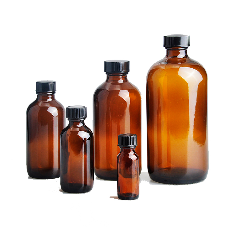 30ml 60ml 125ml 250ml 500ml 1000ml Medical glass pill apothecary reagent bottle with Sealed glass cork