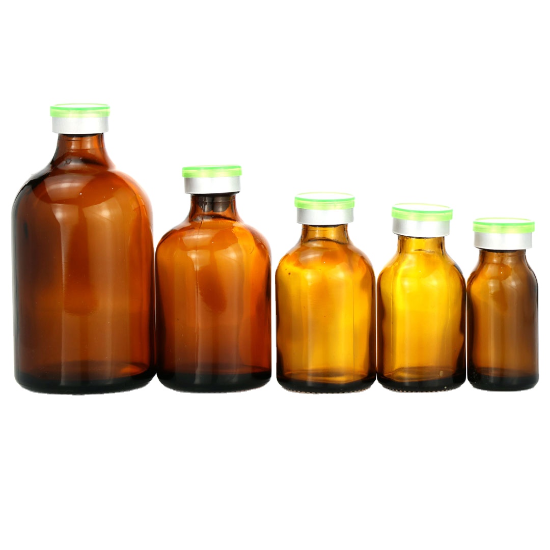 30ml 60ml 125ml 250ml 500ml 1000ml amber Medical glass pill apothecary reagent bottle with Sealed glass cork