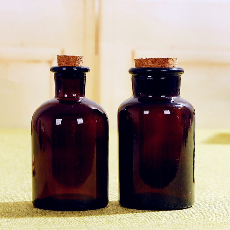 30ml 60ml 125ml 250ml 500ml amber glass reagent pharmaceutical bottle