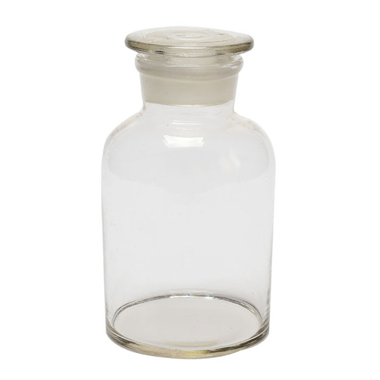 30ml 60ml 125ml 250ml 500ml high quality clear Reagent Glass Bottle with Clear Lid