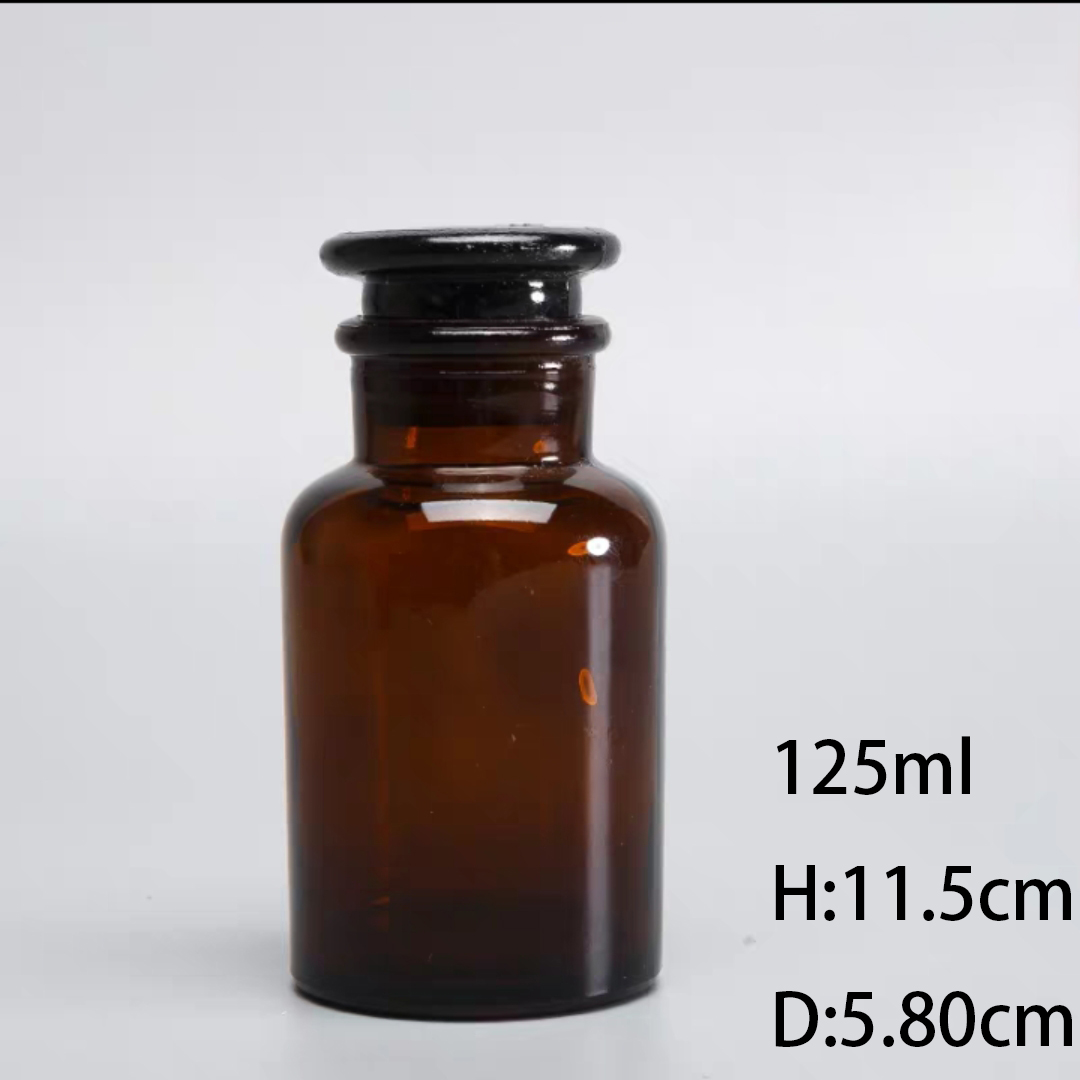 30ml 60ml 125ml 250ml Medical clear glass reagent bottle
