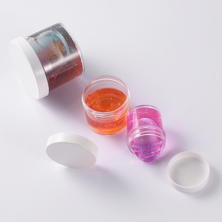 30ml 60ml 150ml White Plastic Jar With Lid Screw Plastic Cosmetic Jars With Lids