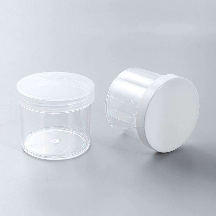 30ml 60ml 150ml White Plastic Jar With Lid Screw Plastic Cosmetic Jars With Lids