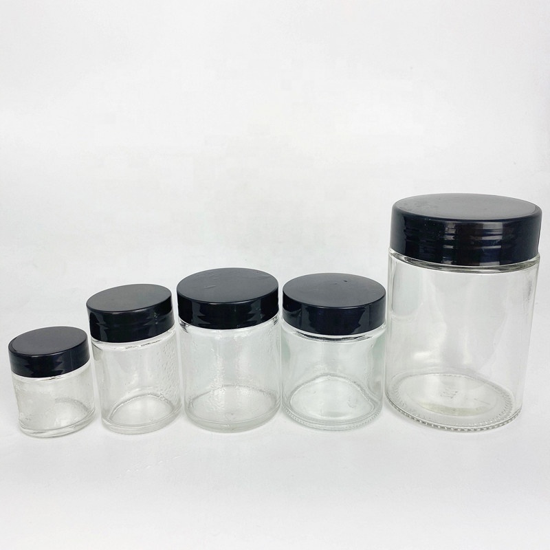 30ml 60ml 80ml 100ml 110ml 180ml 240ml 300ml 360ml 500ml 650ml glass kaya jam jar with plastic screw lid