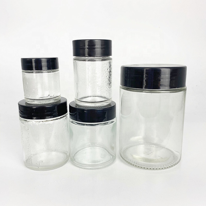 30ml 60ml 80ml 100ml 110ml 180ml 240ml 300ml 360ml 500ml 650ml glass kaya jam jar with plastic screw lid