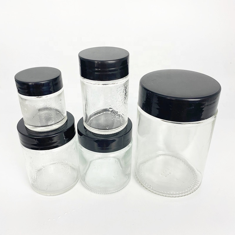 30ml 60ml 80ml 100ml 110ml 180ml 240ml 300ml 360ml 500ml 650ml glass kaya jam jar with plastic screw lid