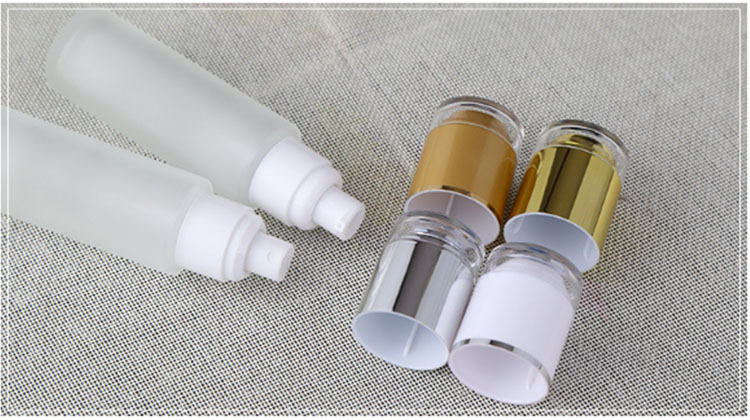 30ml 60ml clear frosted luxury serum bottle glass bottle lotion pump 80ml