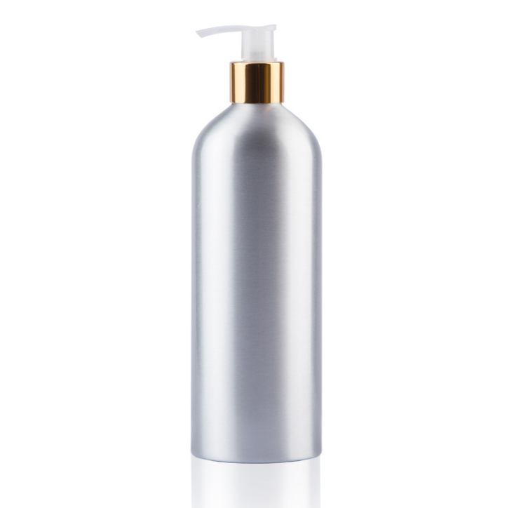 30ml Aluminum lotion Bottle with plastic Electroplating clip lock press pump lid