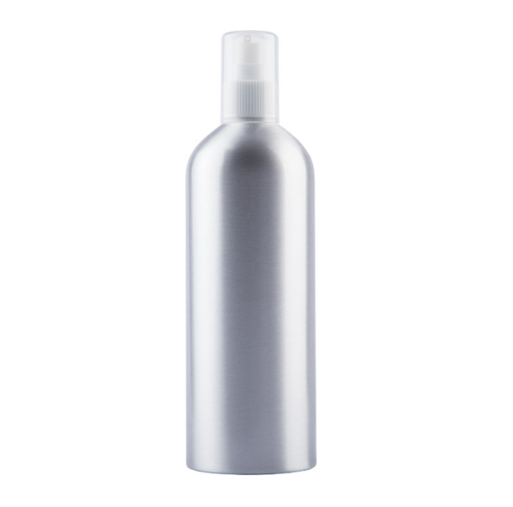30ml Aluminum lotion Bottle with plastic Electroplating clip lock press pump lid