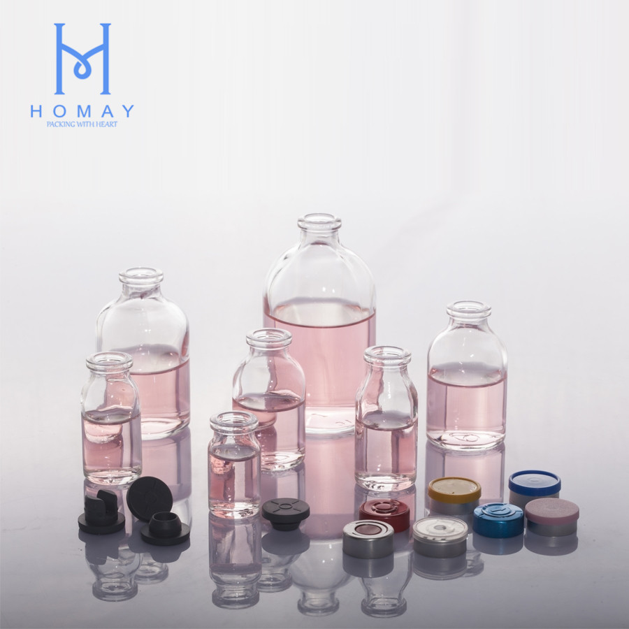 30ml Amber Clear Molded Glass Injection Vials For Antibiotics USP TYPE I II III