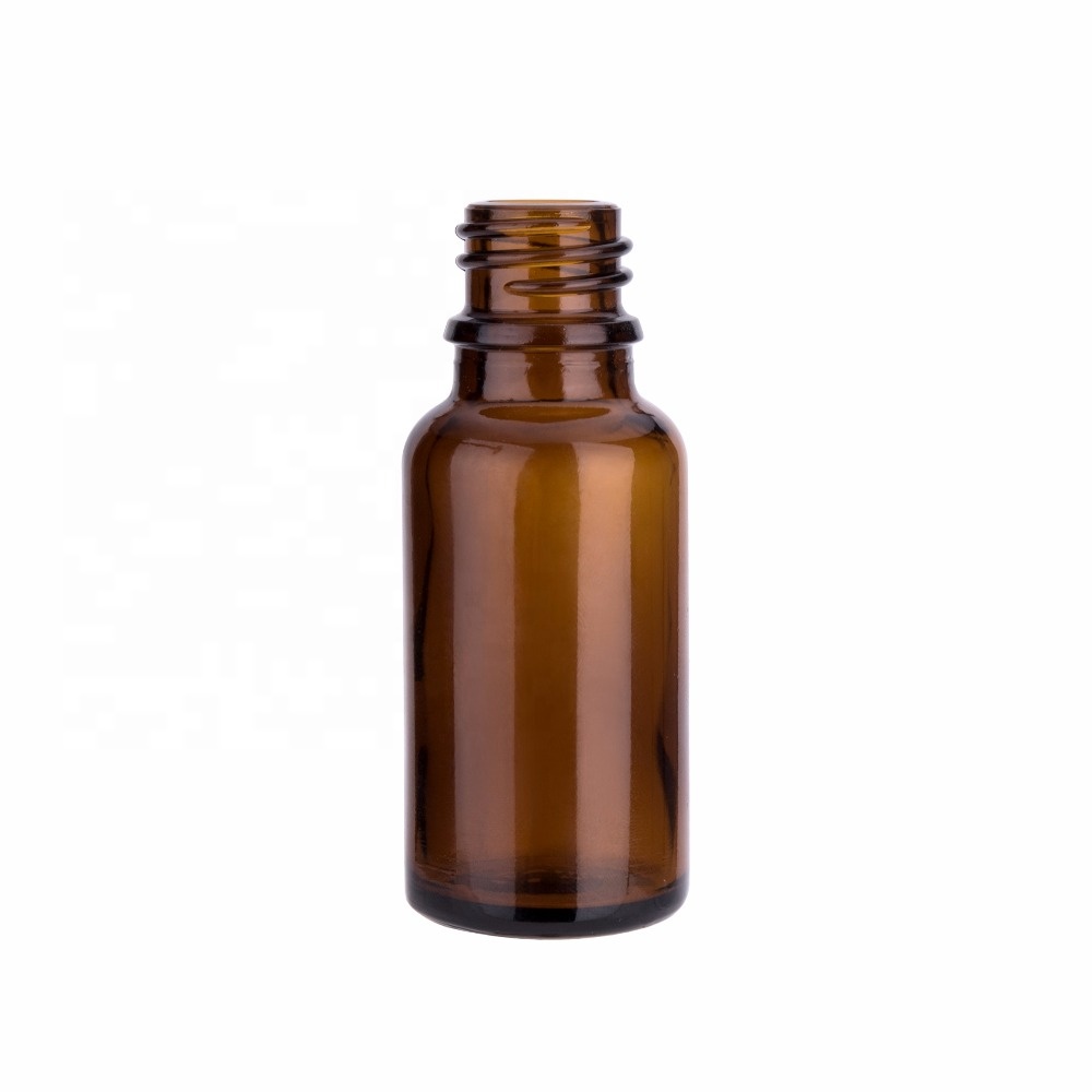 30ml Amber Glass Serum Bottle with Bamboo Collar High Quality Bamboo Cosmetic Dropper with Amber Glass