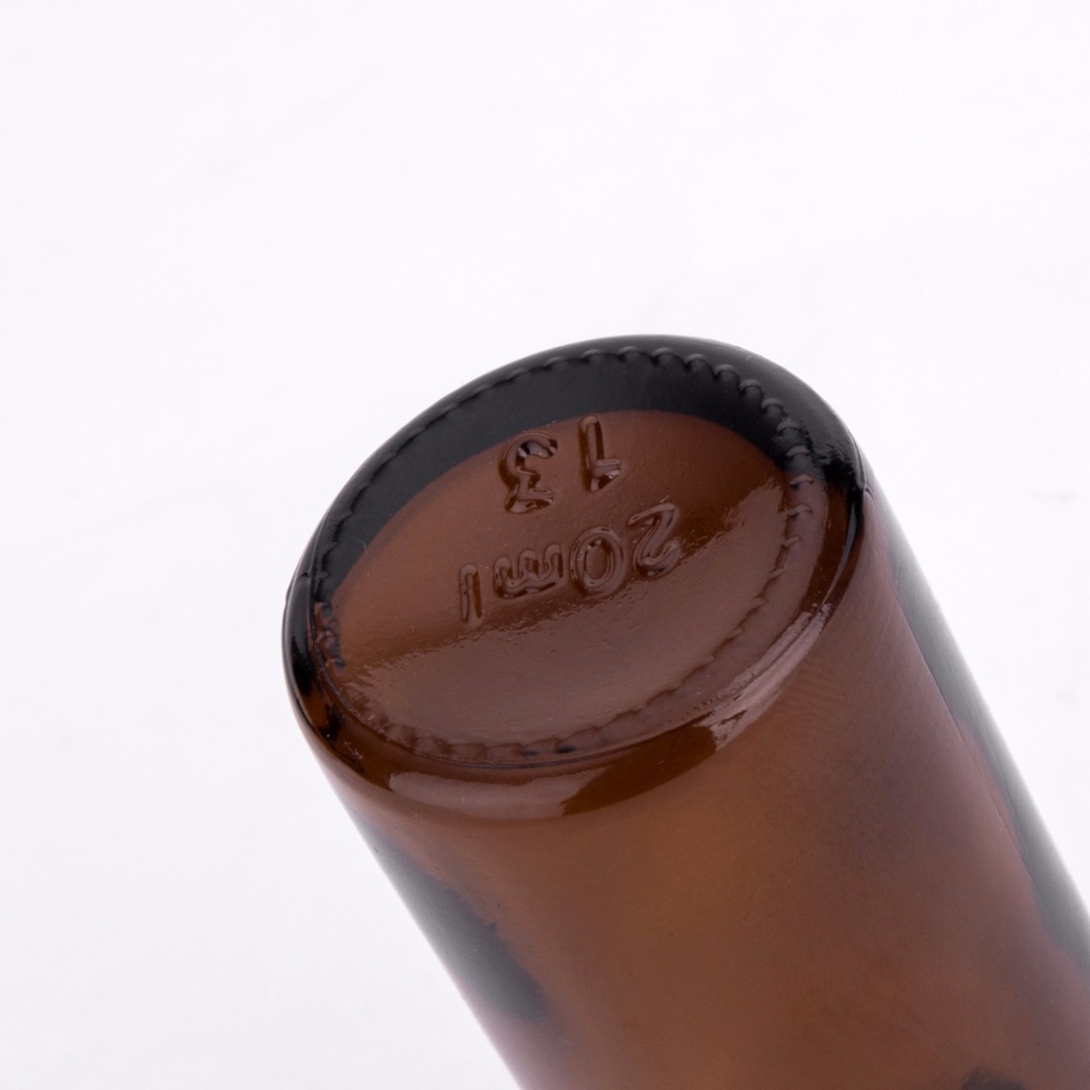 30ml Amber Glass Serum Bottle with Bamboo Collar High Quality Bamboo Cosmetic Dropper with Amber Glass