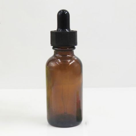 30ml Amber color boston round 1 oz glass dropper eliquid bottles for CBD oil