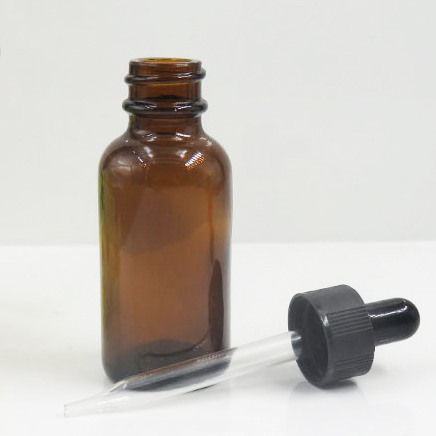 30ml Amber color boston round 1 oz glass dropper eliquid bottles for CBD oil