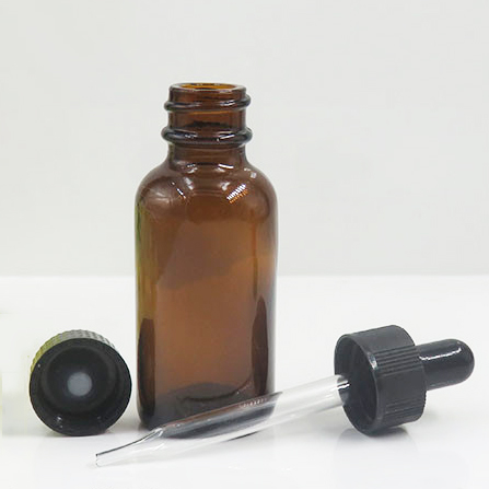 30ml Amber color boston round 1 oz glass dropper eliquid bottles for CBD oil