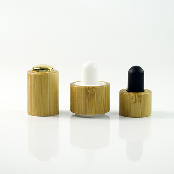 30ml Bamboo Cosmetic Packaging Containers Frosted Glass Lotion Pump Spray Bottle For SkinCare