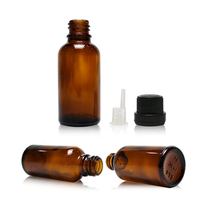 30ml Brown Essence oils glass dropper bottle with Screw Cap glass bottle for cosmetic packaging glass jars and bottles