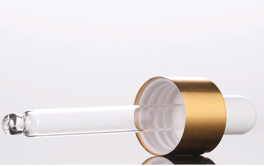 30ml Clear Frosted Matte Black Cosmetic Essential Oil Glass Dropper Bottle