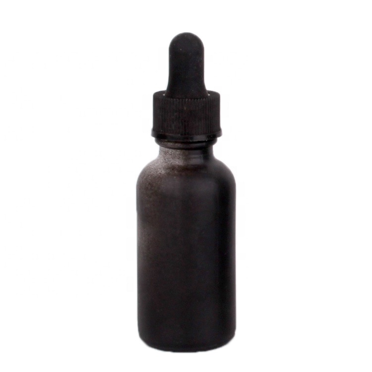 30ml Dropper bottle matte black glass essential oil bottle