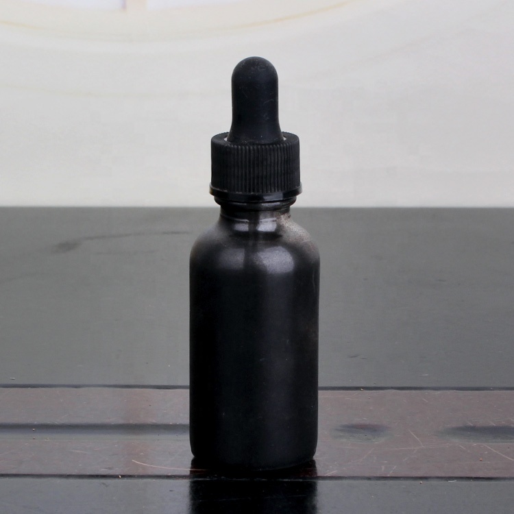 30ml Dropper bottle matte black glass essential oil bottle