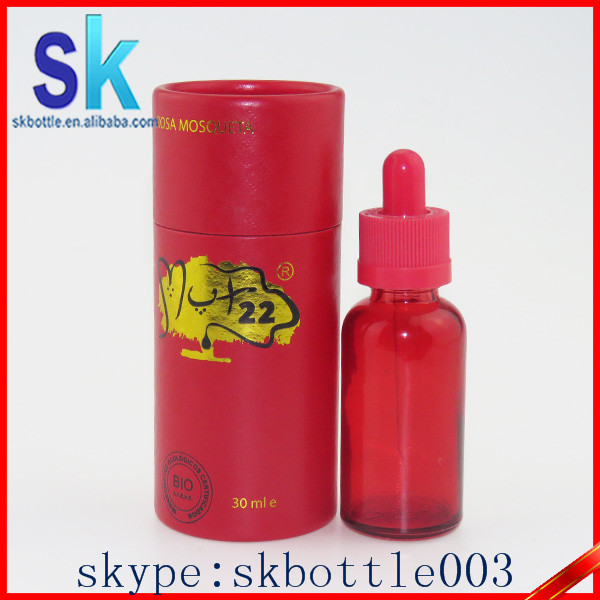 30ml E Liquid Glass Dropper Bottle With 1 oz Glass Dropper Bottle With Tube Box