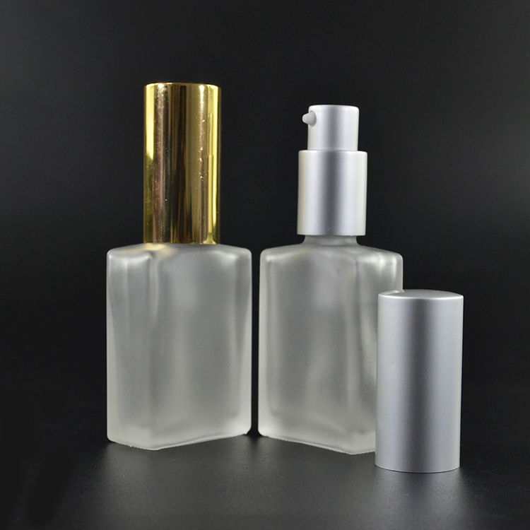 30ml Empty Atomizer Spray Perfume Glass Bottle with Gold or Silver Cap