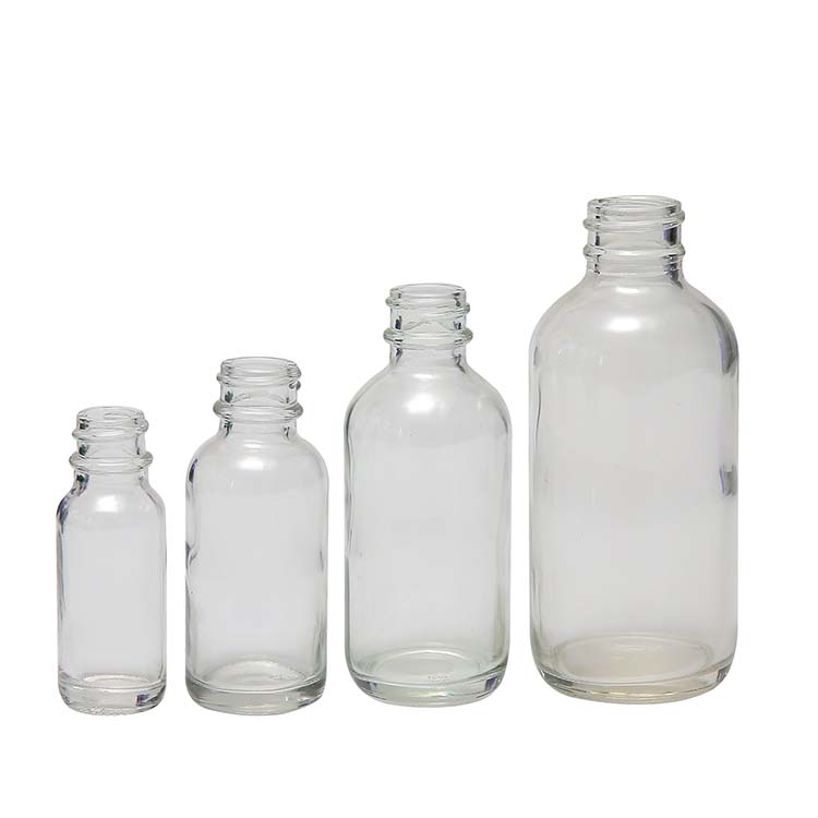 30ml Empty Clear green amber blue Glass Boston Round Pipette Dropper Bottle with Low Price