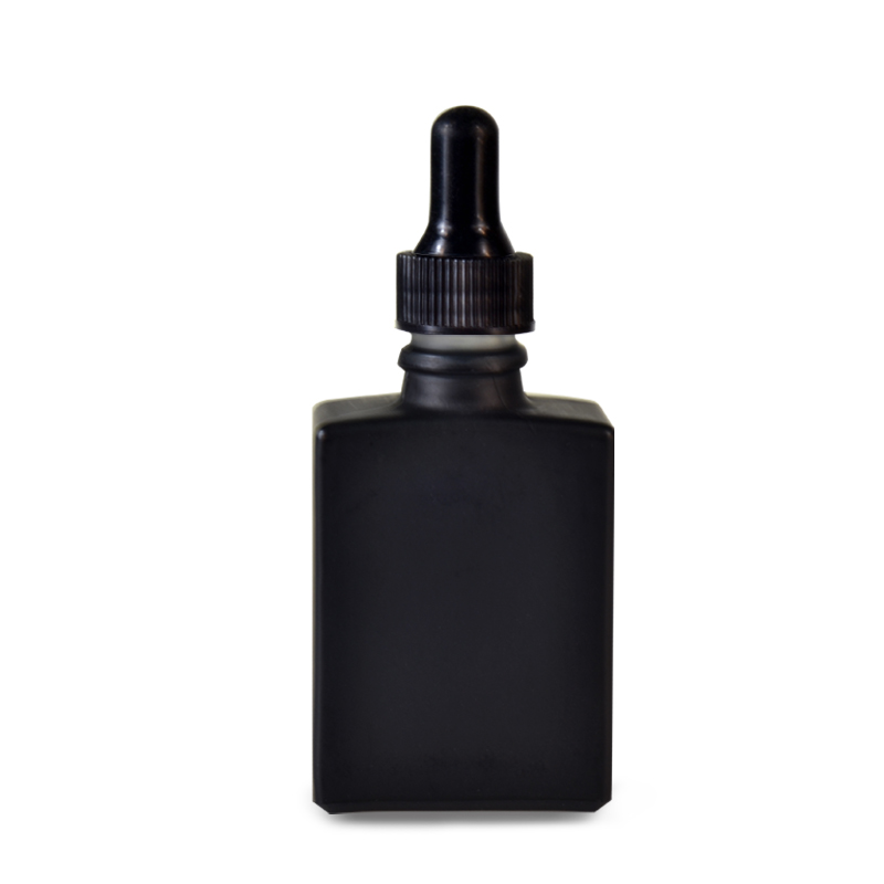 30ml Empty Clear rectangle Glass Dropper Bottles Dropper Pipette Cap