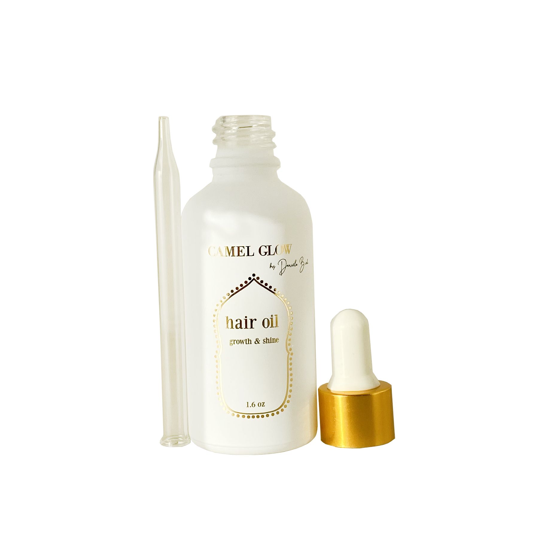 30ml Essential oil luxury frosted white custom logo hot stamping glass dropper bottle gold aluminum cap