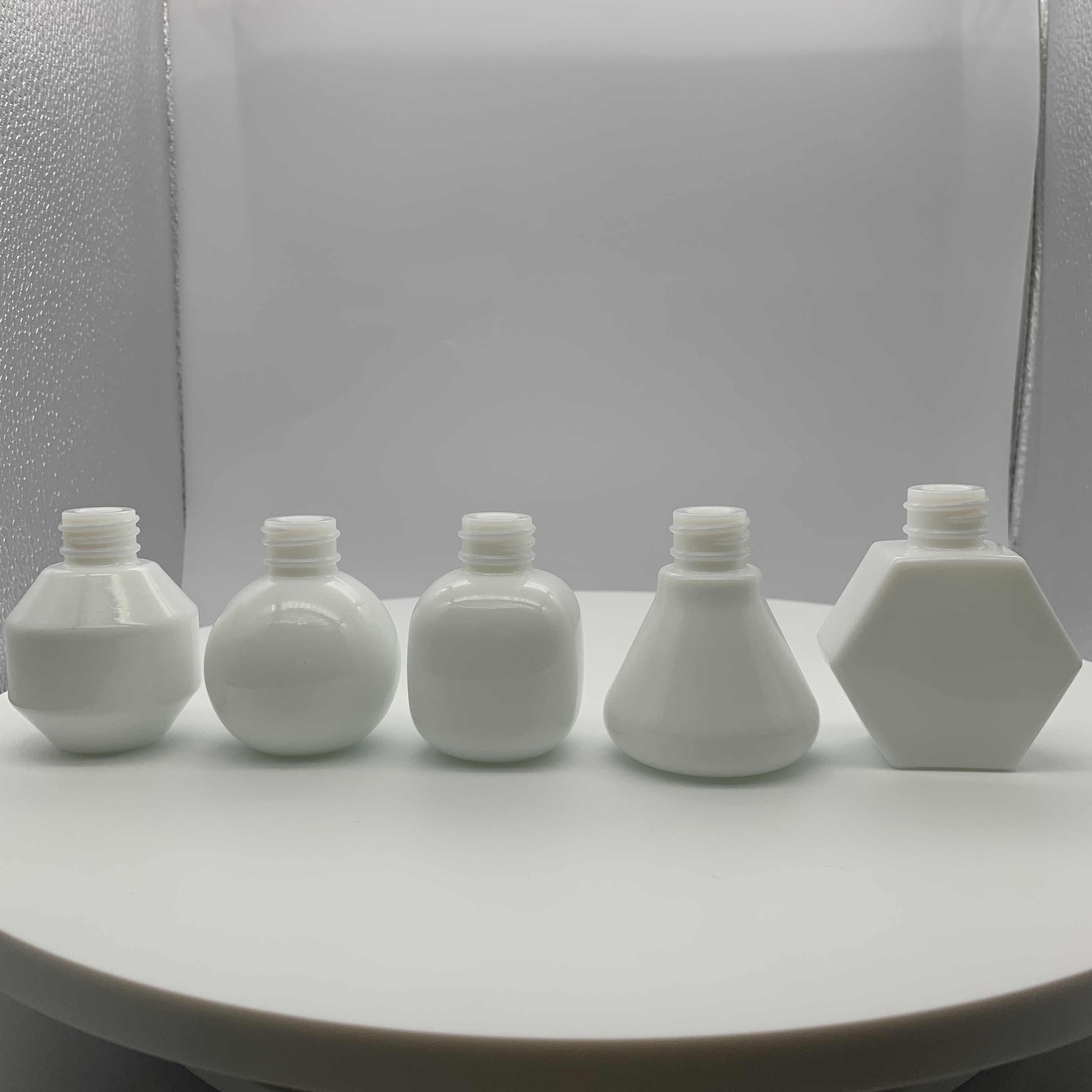 30ml Essential oil luxury opal white porcelain glass dropper bottle