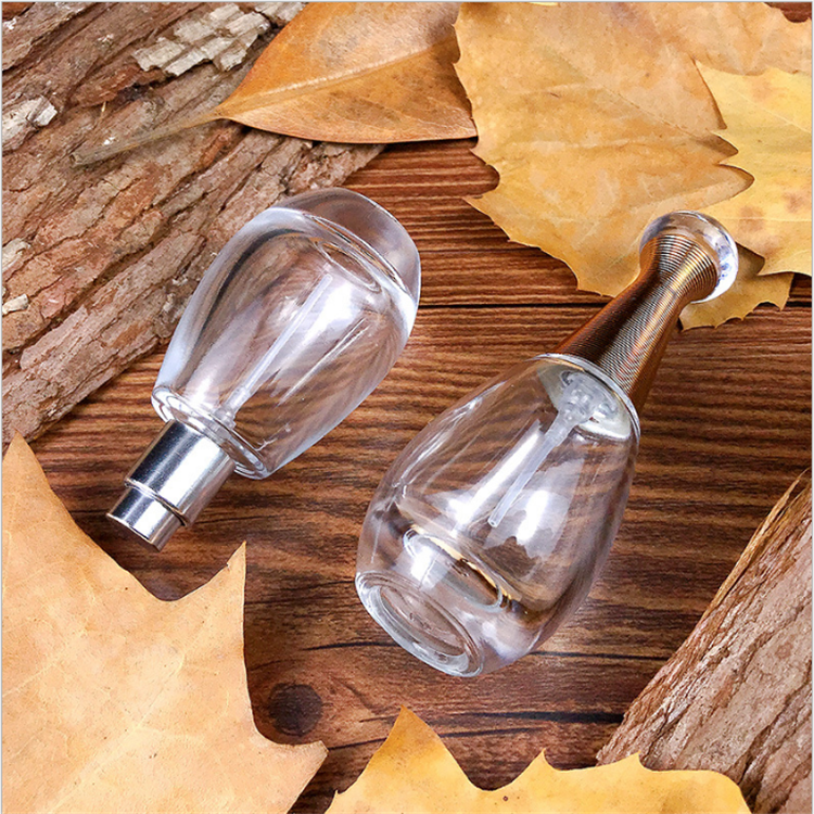 30ml Factory wholesale round empty clear fragrance spray glass perfume bottle