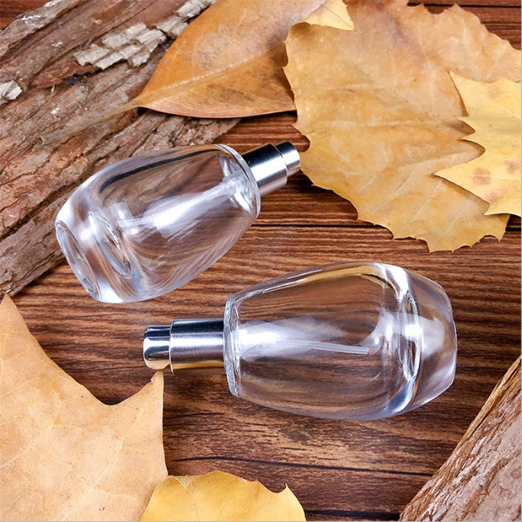 30ml Factory wholesale round empty clear fragrance spray glass perfume bottle