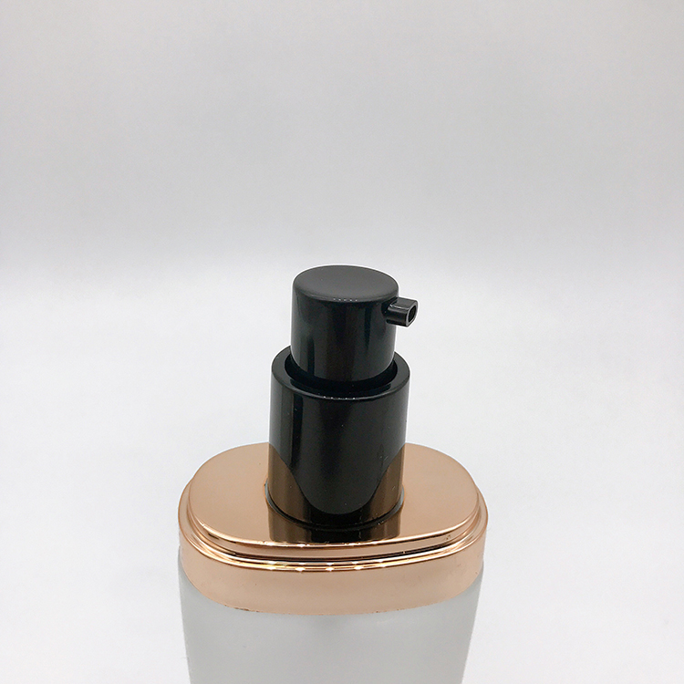 30ml Foundation Liquid Bottle Cosmetics Pressure Pump Transparent Glass Foundation Bottle