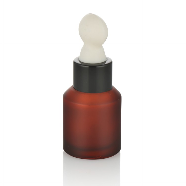 30ml Glass Bottles Leech Oil Minyak Lintah Blood Flow,Enlargement HOT UK, wholesale-frosted amber bottle W/ white dropper 1oz