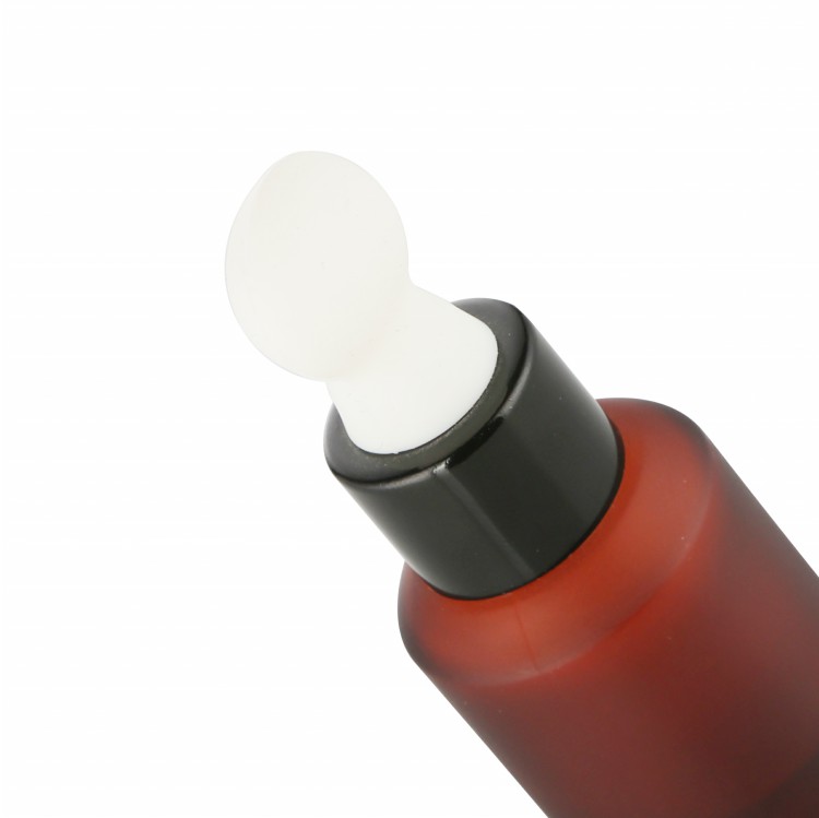 30ml Glass Bottles Leech Oil Minyak Lintah Blood Flow,Enlargement HOT UK, wholesale-frosted amber bottle W/ white dropper 1oz