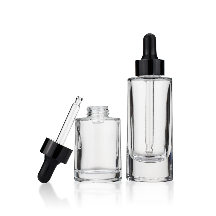 30ml Glass Luxury Cosmetic Essential Oil Dropper Bottle Cosmetic Serum Pump Bottle For Cosmetic Packaging