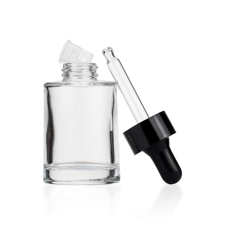 30ml Glass Luxury Cosmetic Essential Oil Dropper Bottle Cosmetic Serum Pump Bottle For Cosmetic Packaging