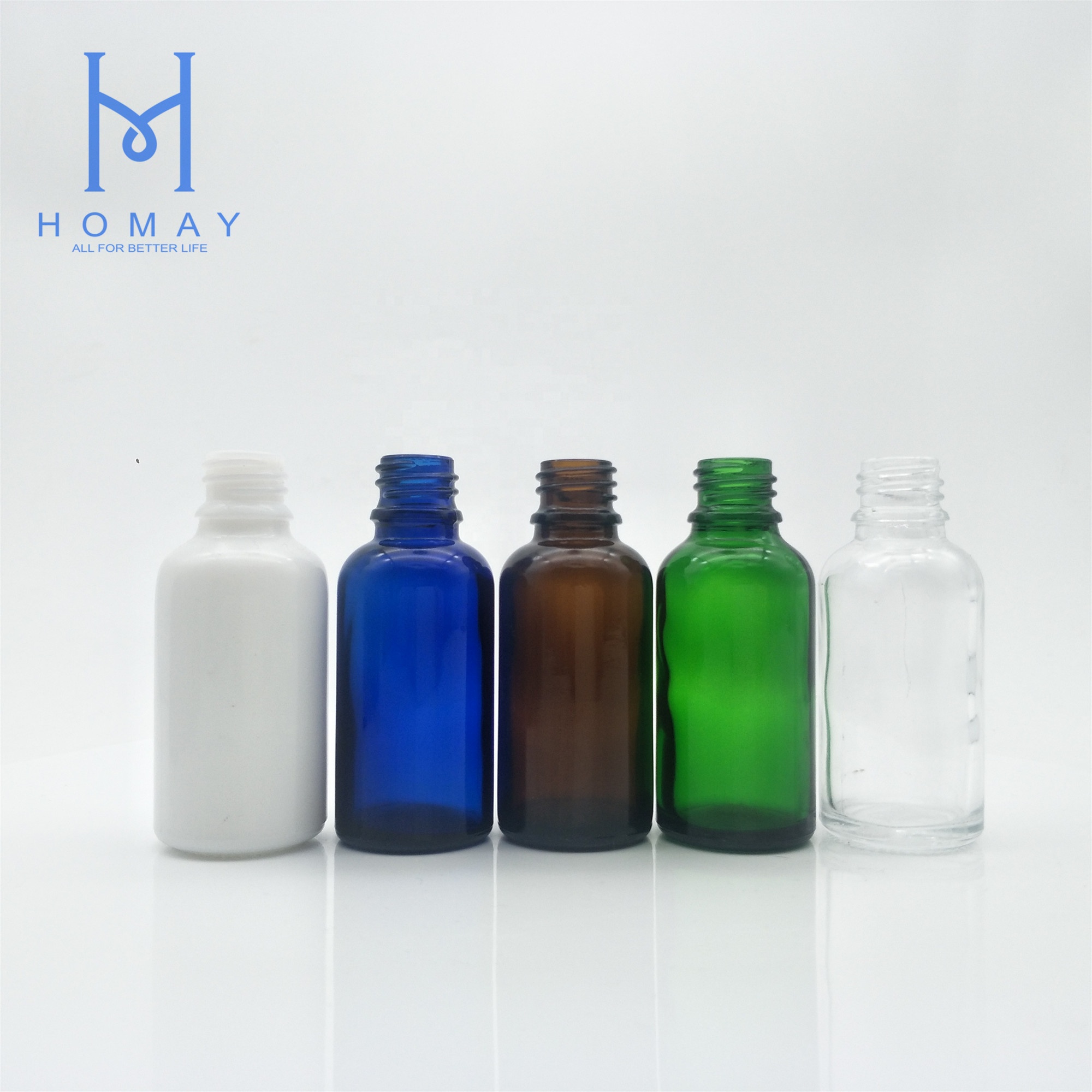 30ml, Glass cosmetic dropper bottle for essential oil with dropper cap