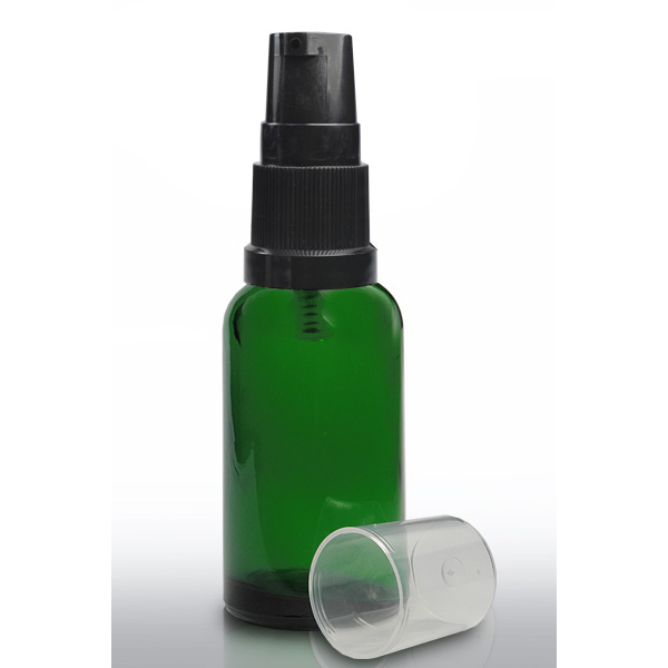 30ml Green DIN18mm Euro Glass Bottle Essential Oil Glass Bottle with dropper or screw cap or fine mist spray