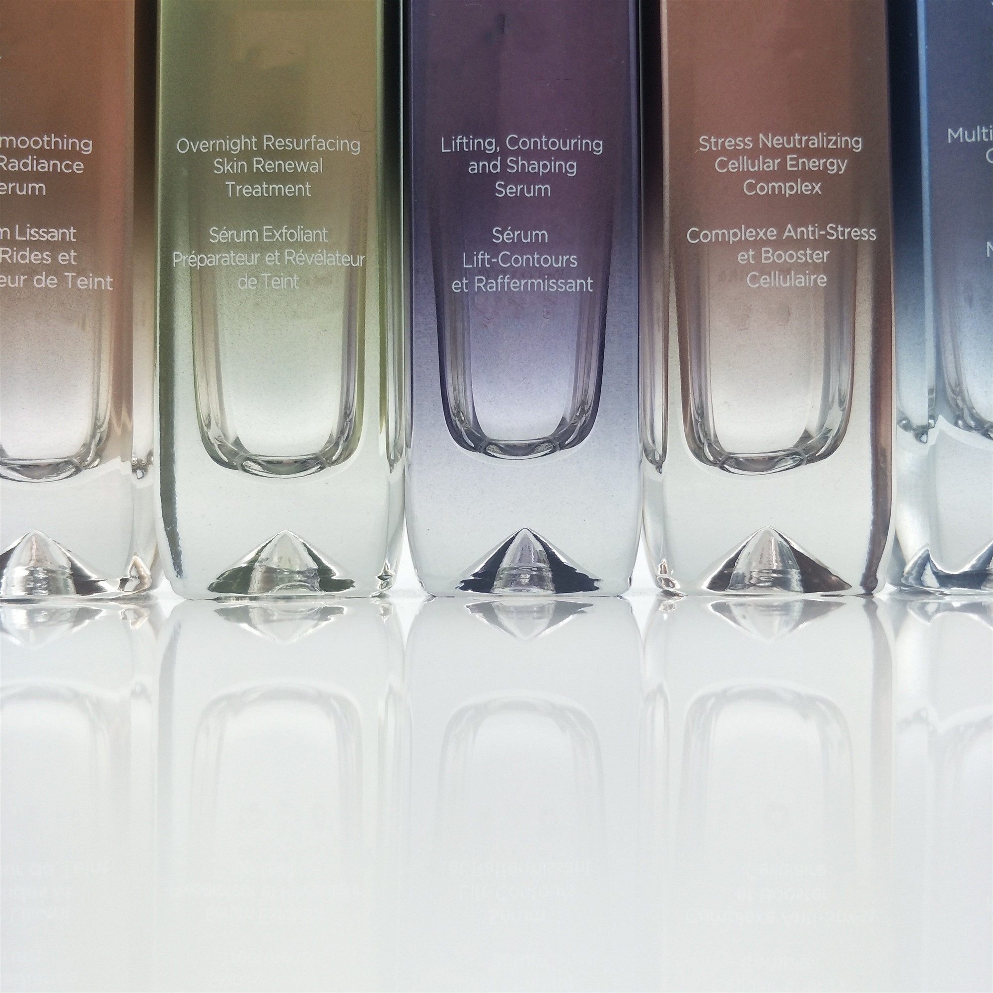 30ml High quality square glass cosmetic lotion pump bottle