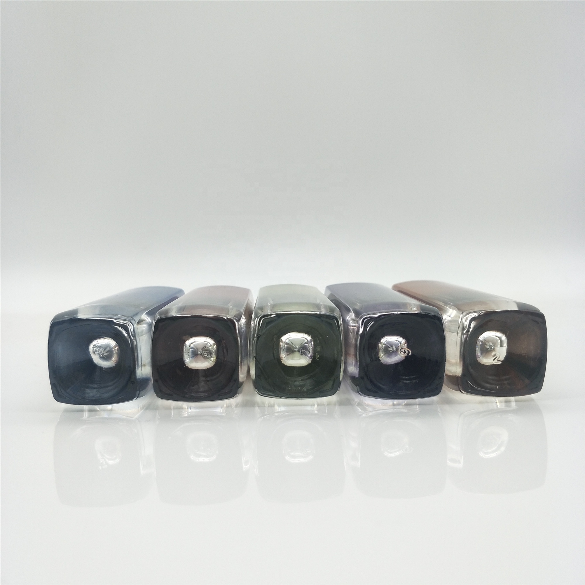 30ml High quality square glass cosmetic lotion pump bottle