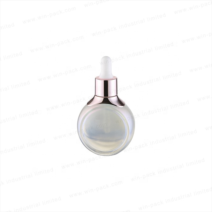 30ml Luxury UV coating glass dropper lotion bottle with new design for high quality